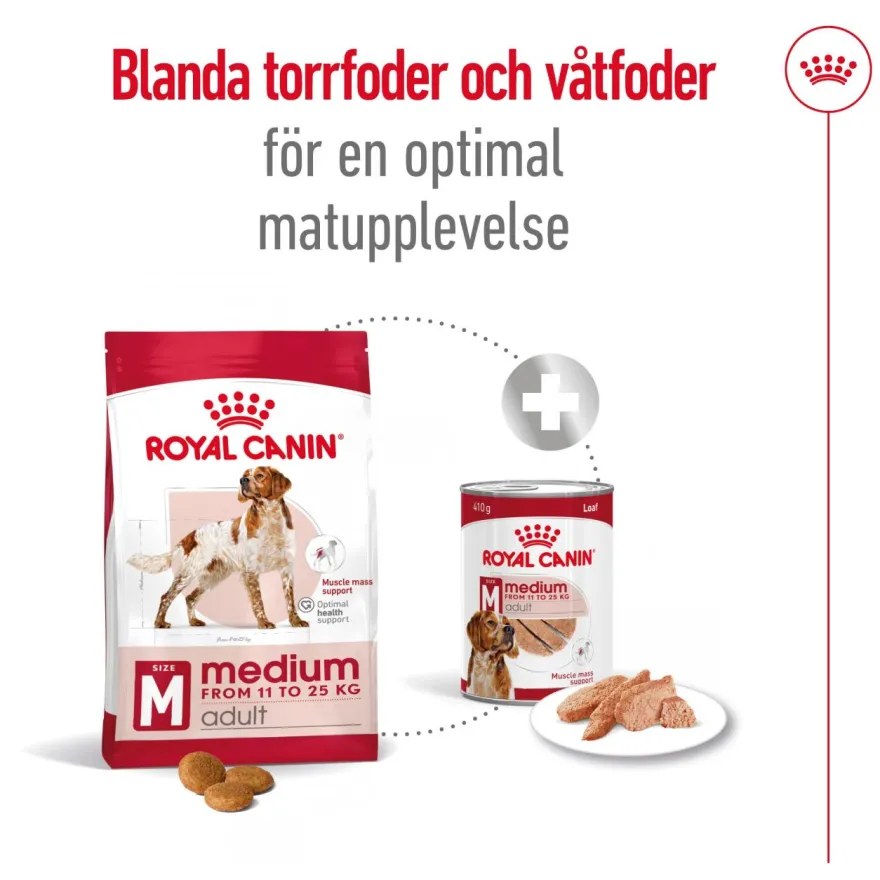 Medium Adult tørrfôr for hunder 4 kg
