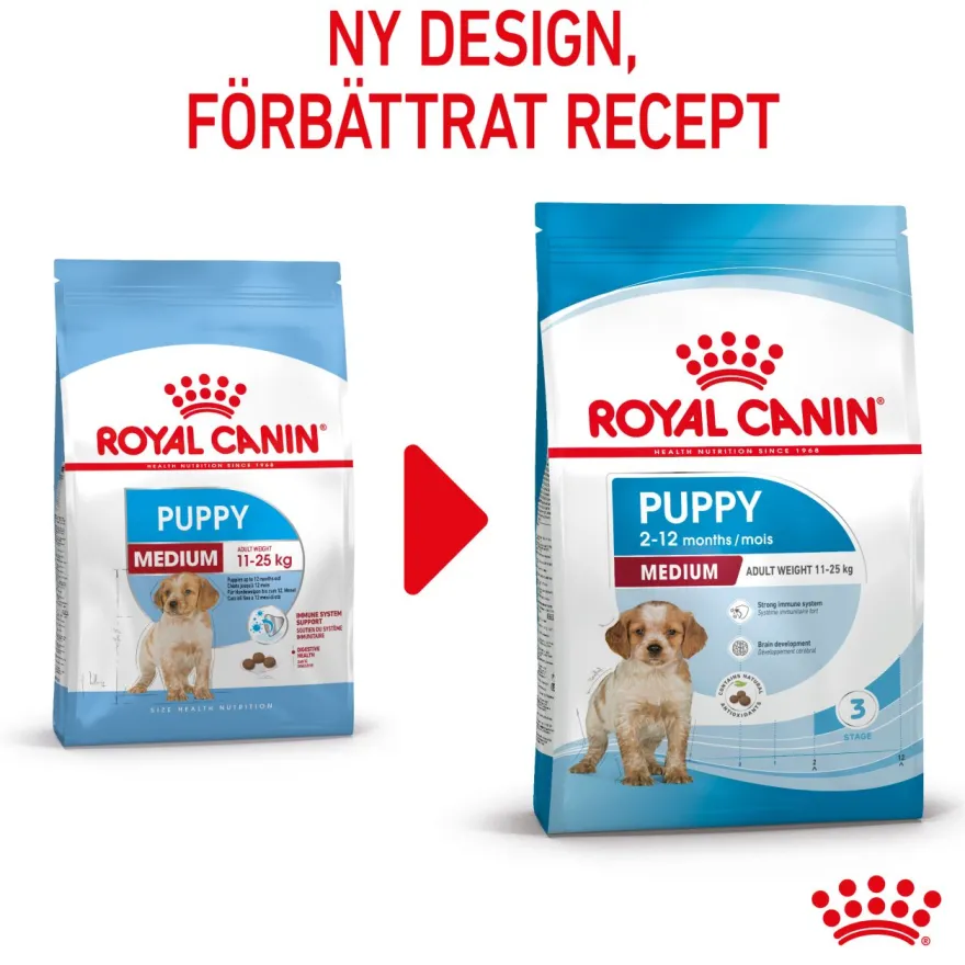Medium Puppy tørrfôr for valper 10 kg