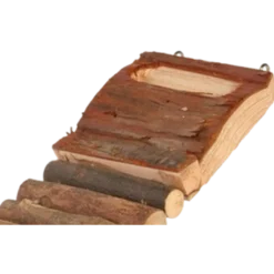 Natural Living-stige med matskål Brun 7 x 27 cm