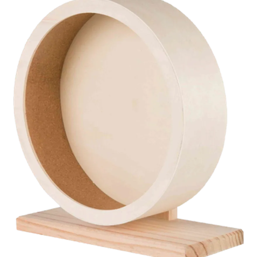 Natural Living Treningshjul i tre brun, ø 28 cm