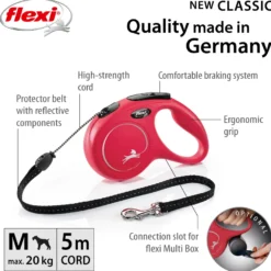 New Classic Lina Red Small, 5 m, maks 12 kg