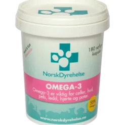 Norsk Dyrehelse Omega-3 180 softgel 180 ml
