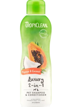 Papaya & Coconut Luxury 2-i-1 Shampoo and Conditioner for Pets 355 ml.