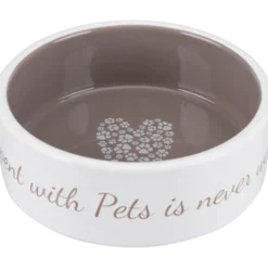Pet's Home Keramikkskål 0,3 l/ø12 cm Cream/Taupe