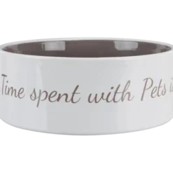Pet's Home Keramikkskål 0,3 l/ø12 cm Cream/Taupe