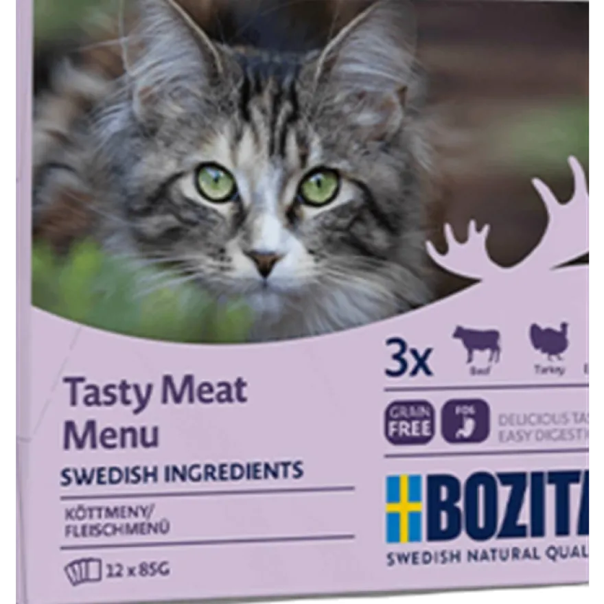 Pouch Multibox Kjøttmeny i saus 85 g x 12 stk - porsjonsposer