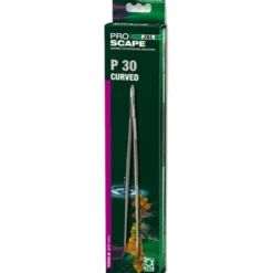 ProScape Tools P Curved Pincers for Plants & Decor Gray 30 cm