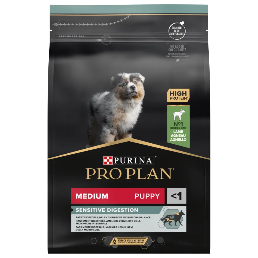 Puppy Sensitive Digestion Medium Lamb tørrfôr til valper 3 kg