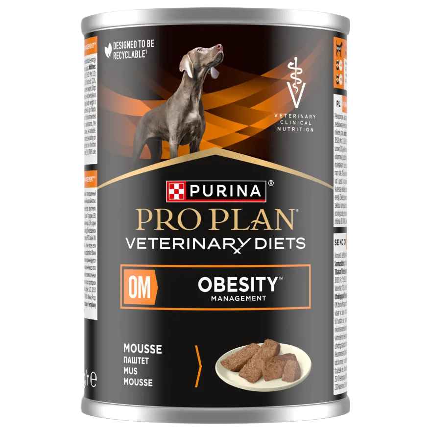 PVD Canine OM Obesity Management Mousse 400 g x 12 stk.