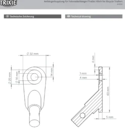 Quick-Fold sykkeltilhenger for hunder