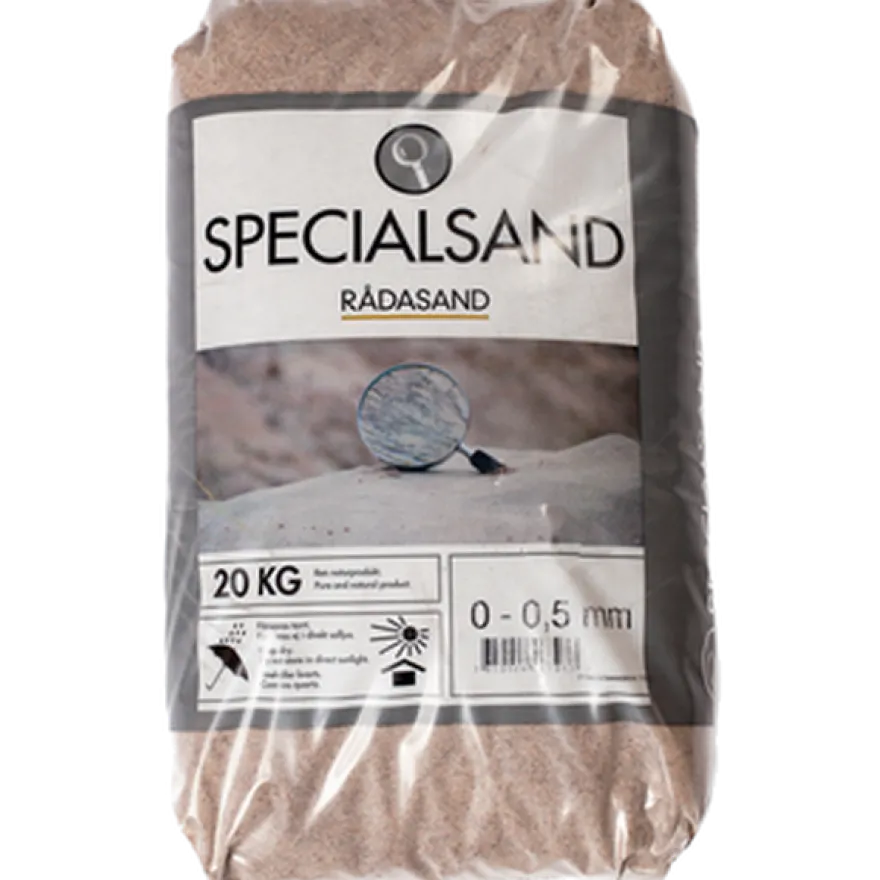 Rådasand 0-0,5 mm Blanding 20 kg