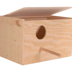 Redekasse i tre for kakaduer Brun 30 x 20 x 20 cm