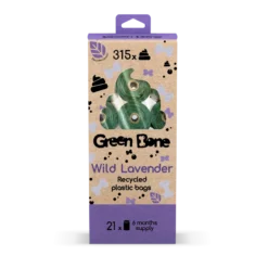 Refill Wild Lavender biologisk nedbrytbare hundeposer Grønn 315 poser