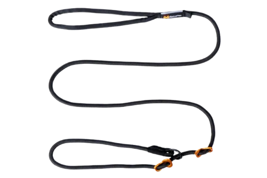Retrieverbånd 1,6 m/6 mm svart