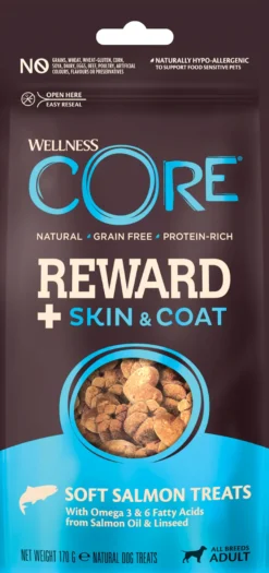 Reward+ Treats Salmon Skin & Coat 170g