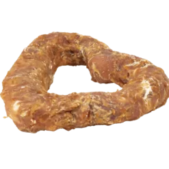 Råhudhjerte med and 7 cm, 25-pk