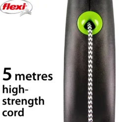 Rullebånd Black Design Cord, 5m, S, maks 12kg, Grønn