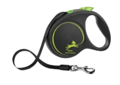 Rullebånd Black Design Cord, 3m, XS, maks 8kg, Grønn