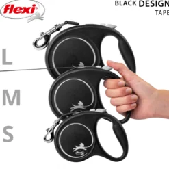 Rullebånd Black Design Tape, 5m, S, maks 15kg, Sølv