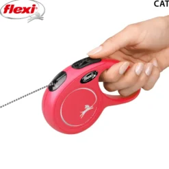 Rullebånd New Classic Cat Cord, 3m, XS, maks 8 kg, rød