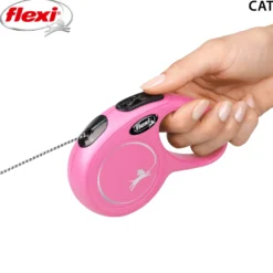 Rullebånd New Classic Cat Cord, 3m, XS, maks 8 kg, Rosa