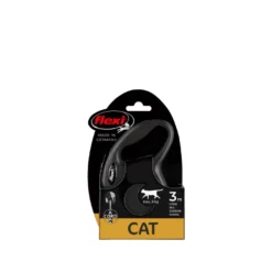 Rullebånd New Classic Cat Cord 3m, XS, maks 8 kg, Svart