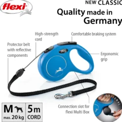 Rullebånd New Classic Cord 5m, S max 12kg, Blå