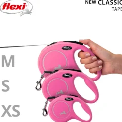 Rullebånd New Classic Tape, 5m, S, maks 15kg, Rosa