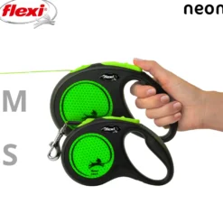 Rullebånd New Neon Tape 5m, M max 25kg, Svart/Neon Green