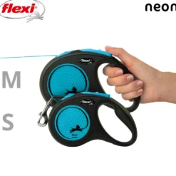 Rullebånd New Neon Tape, 5m, S, maks 15kg, Neon blå