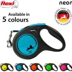 Rullebånd New Neon Tape, 5m, S, maks 15kg, Neon blå