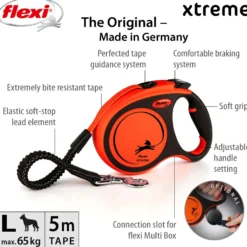 Rullebånd New Neon Xtreme Tape 5m, M, maks 35kg, Oransje