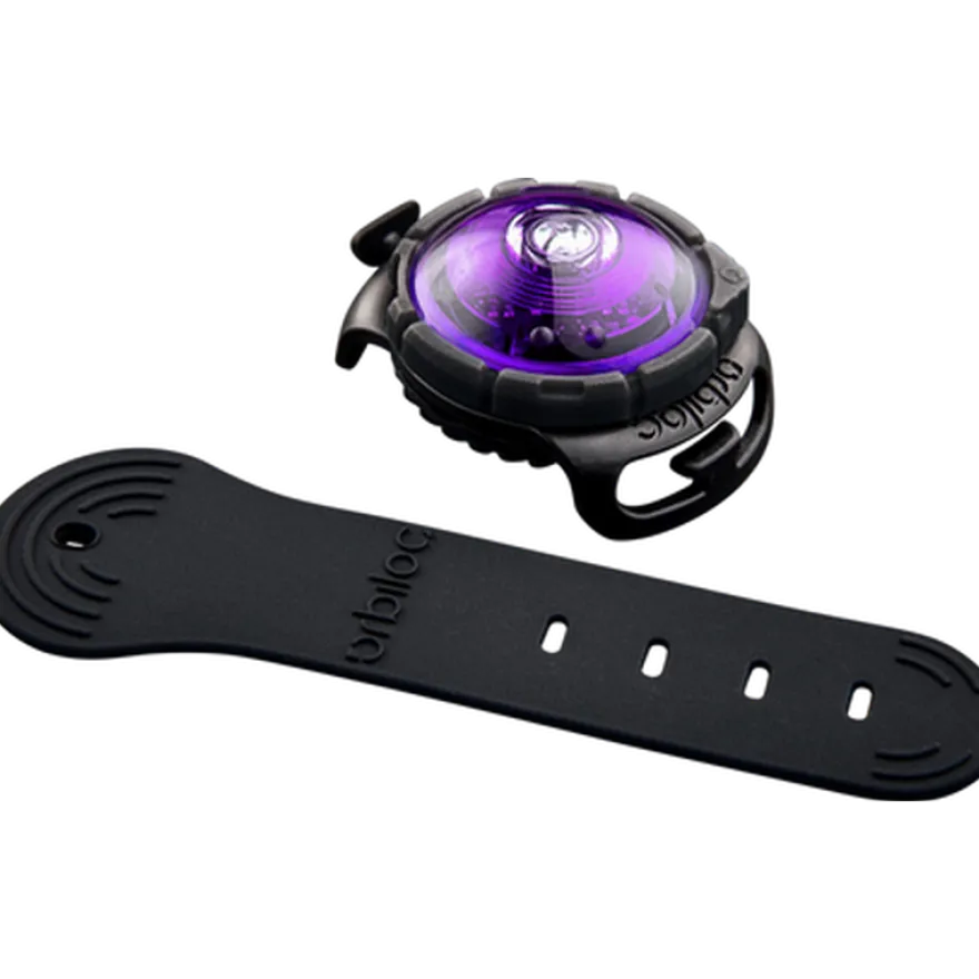 Safety Light Dog Dual LED - With Quick Mount & Adjustable Strap Purple 5 km