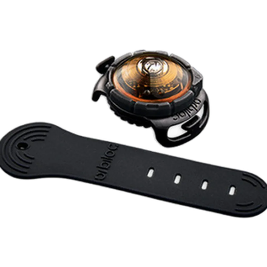 Safety Light Dog Dual LED - With Quick Mount & Adjustable Strap Amber 5 km