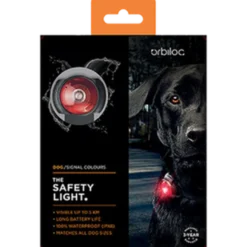 Safety Light Dog Dual LED - With Quick Mount & Adjustable Strap Amber 5 km