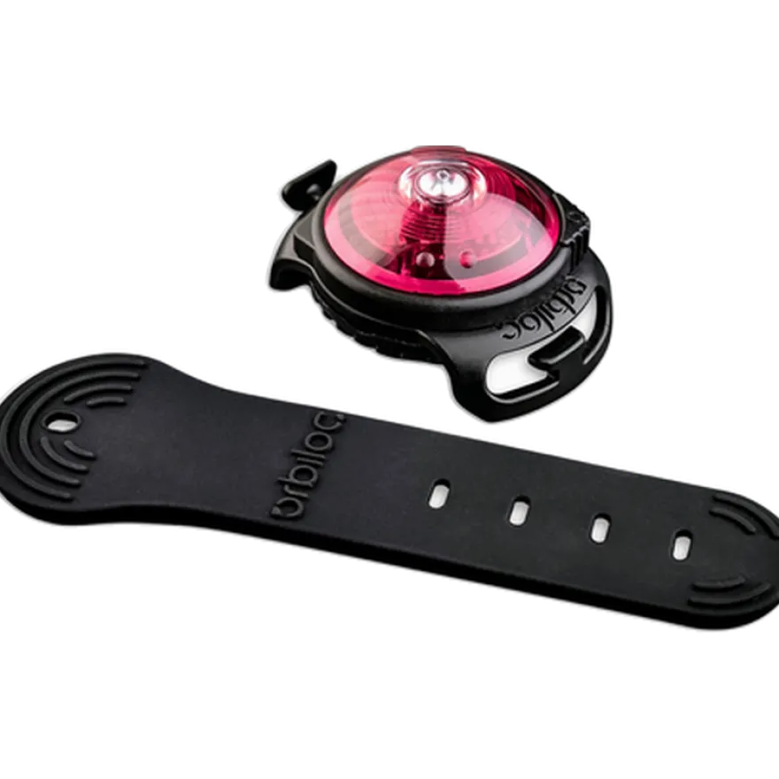 Safety Light Dog Dual LED - With Quick Mount & Adjustable Strap Pink 5 km
