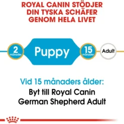 Schæferhund valp tørrfôr for valp 12 kg