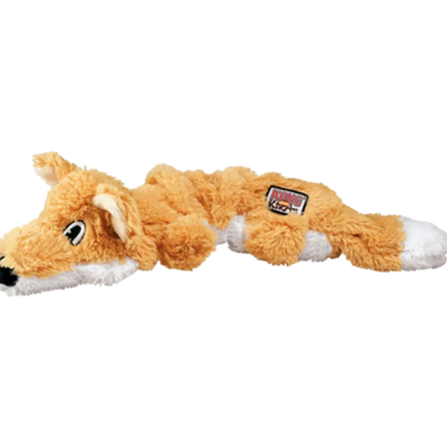 Scrunch Knots Fox Dog Toy