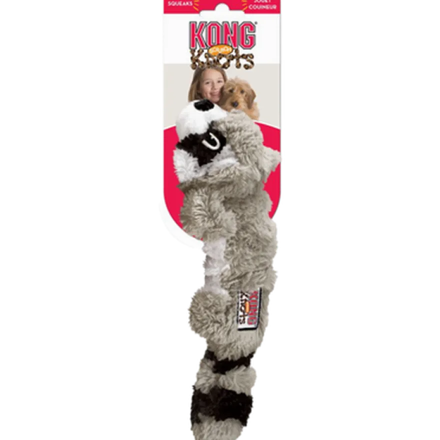 Scrunch Knots Raccoon Dog Toy