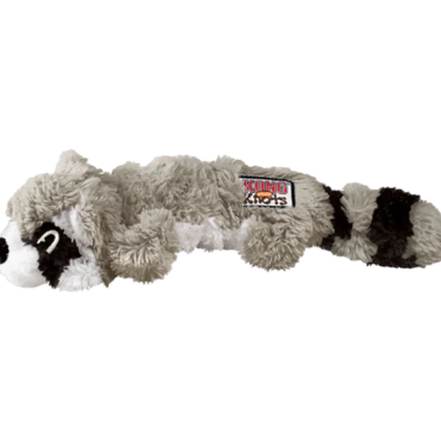 Scrunch Knots Raccoon Dog Toy