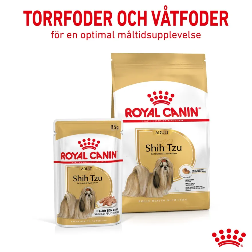 Shih Tzu Adult Våtfôr for hunder 85 g x 12 stk