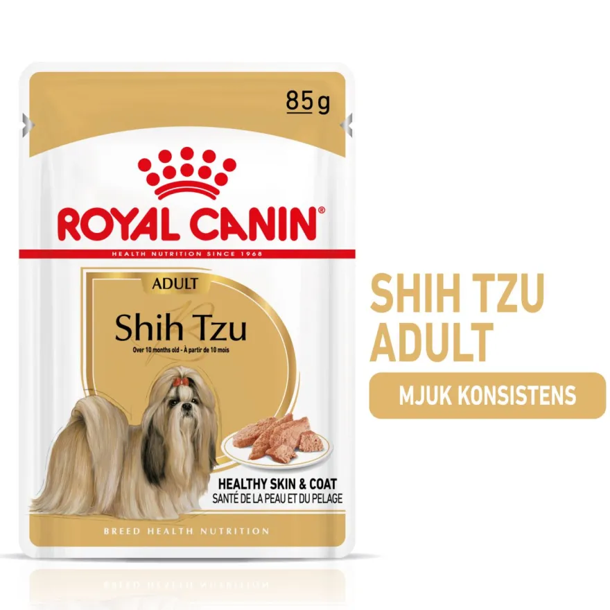 Shih Tzu Adult Våtfôr for hunder 85 g x 12 stk