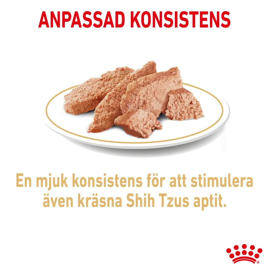 Shih Tzu Adult Våtfôr for hunder 85 g x 12 stk