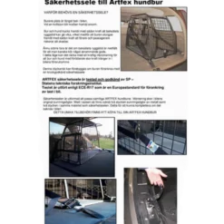 Sikkerhetssele - knusesikkert hundebur svart One-size - 10020