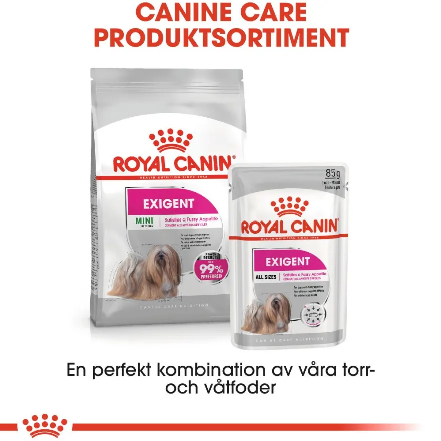 Size Mini Exigent tørrfôr til hund 3 kg