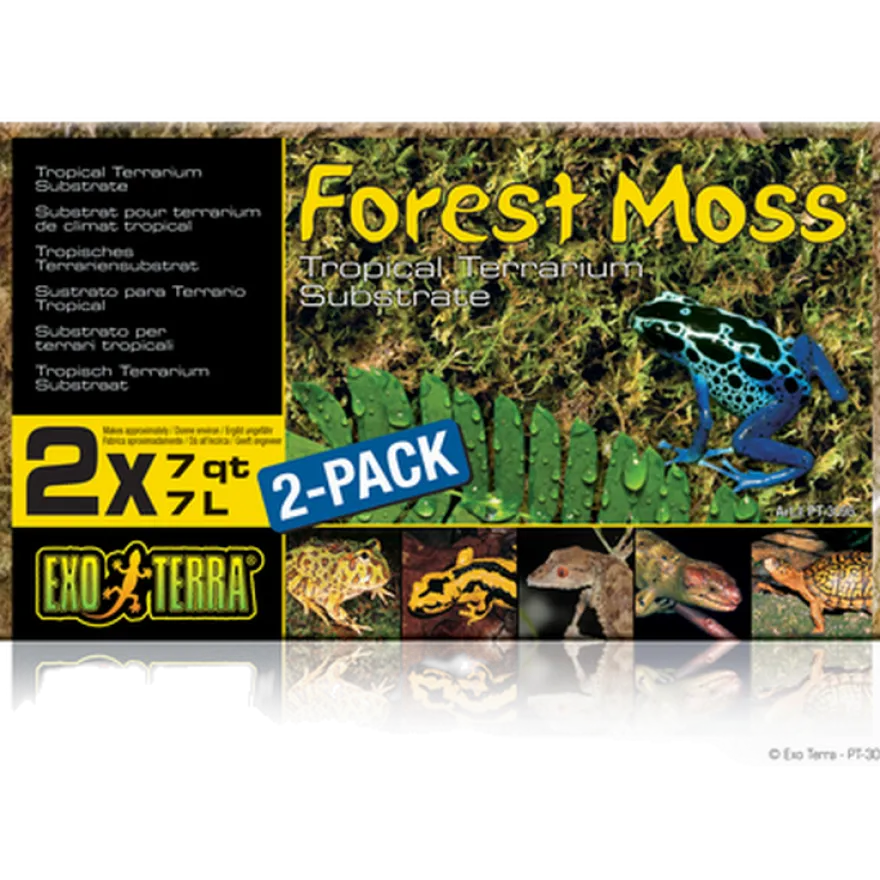 Skogsmose - tropisk terrariesubstrat grønn 7 L
