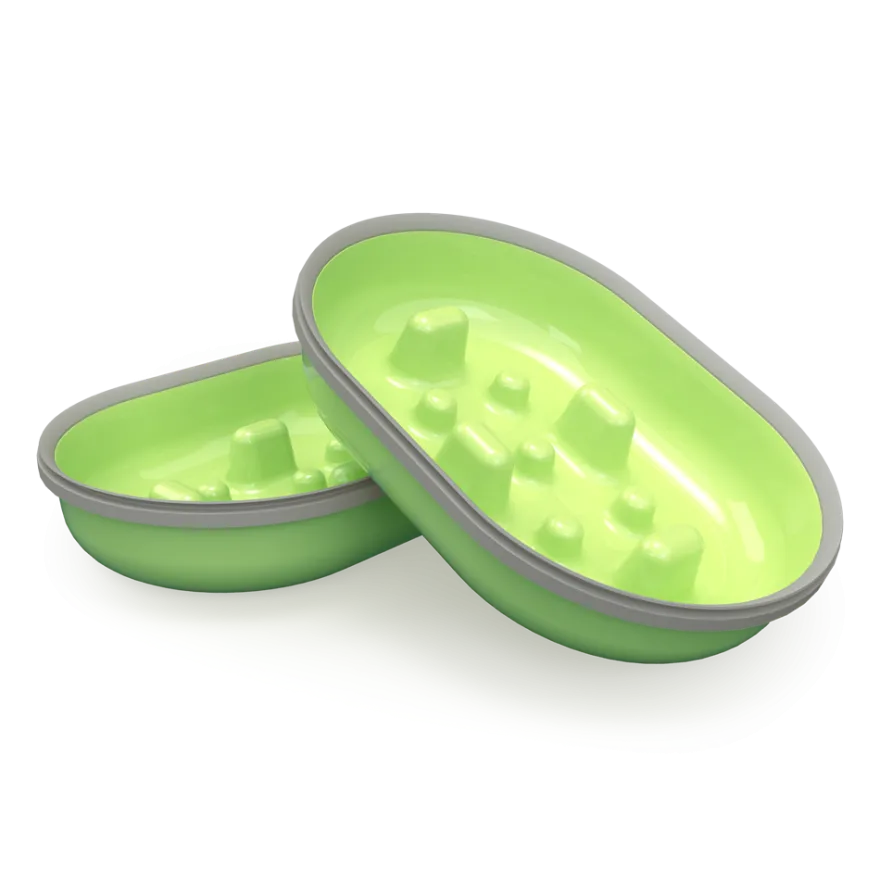 Slow Bowl - Grønn 2-pakning