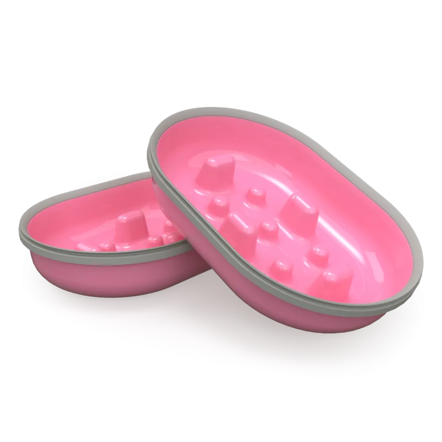 Slow Bowl - Rosa 2-pakning