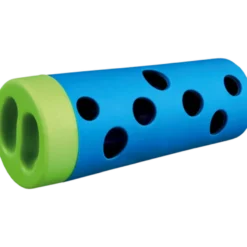 Snackrull for hund i naturgummi blå 14 cm