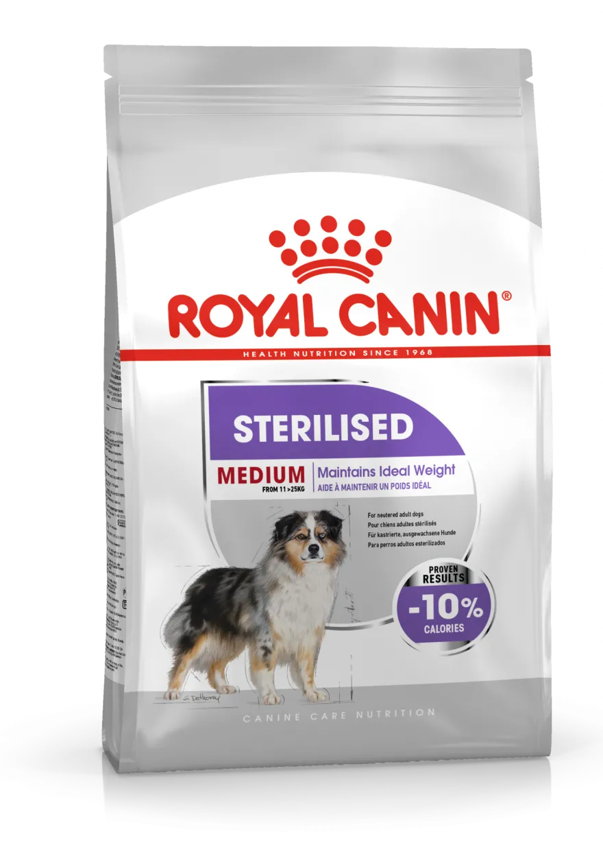 Sterilisert Adult Medium tørrfôr for hunder 12 kg